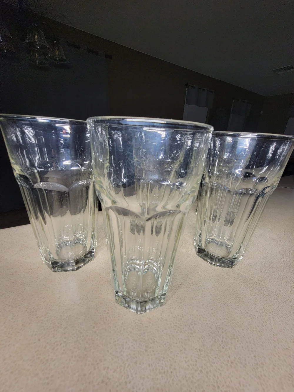Set of 5 Libbey Gibraltar Clear Glass Tumblers